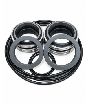 Kit de reparo da bomba submersível KSB Amarex KRTK 150-401/506XG-S, com selos mecânicos de 55 mm e 65 mm e jogo completo de anéis de vedação.